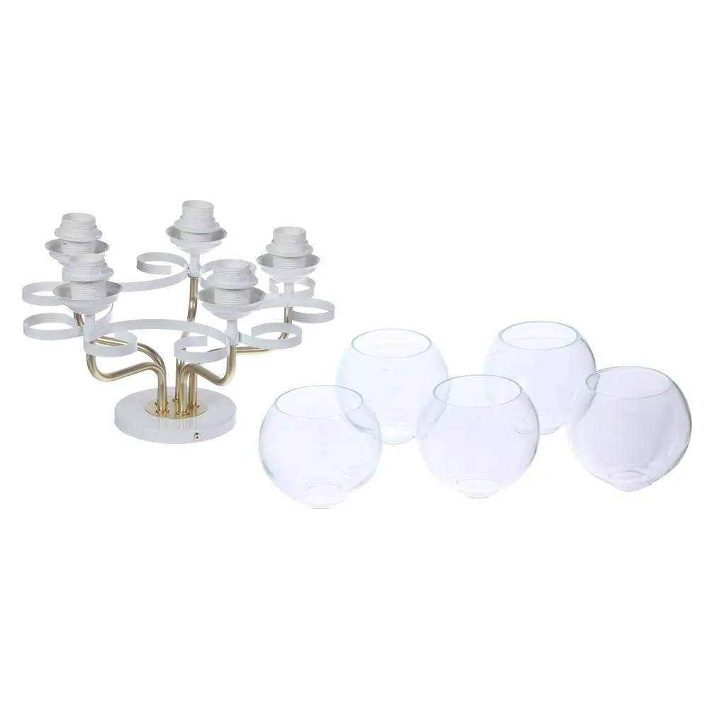 Люстра Принцесса 5xE27x60 Вт цвет белый СВЕТУС STLM-2055906 - Вид №10