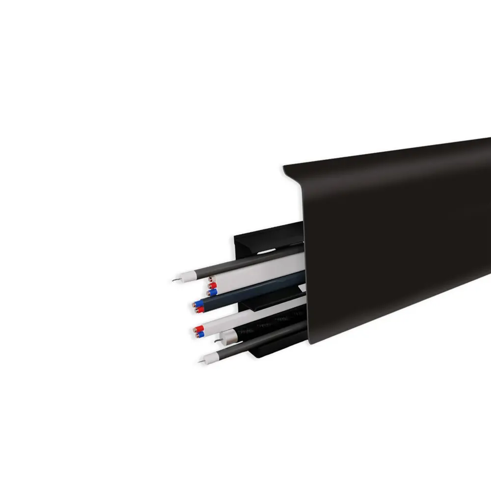 Плинтус напольный Prime ПВХ Черный матовый 2220x2.2x80 мм 89464020 STLM-2021949 Santreyd 