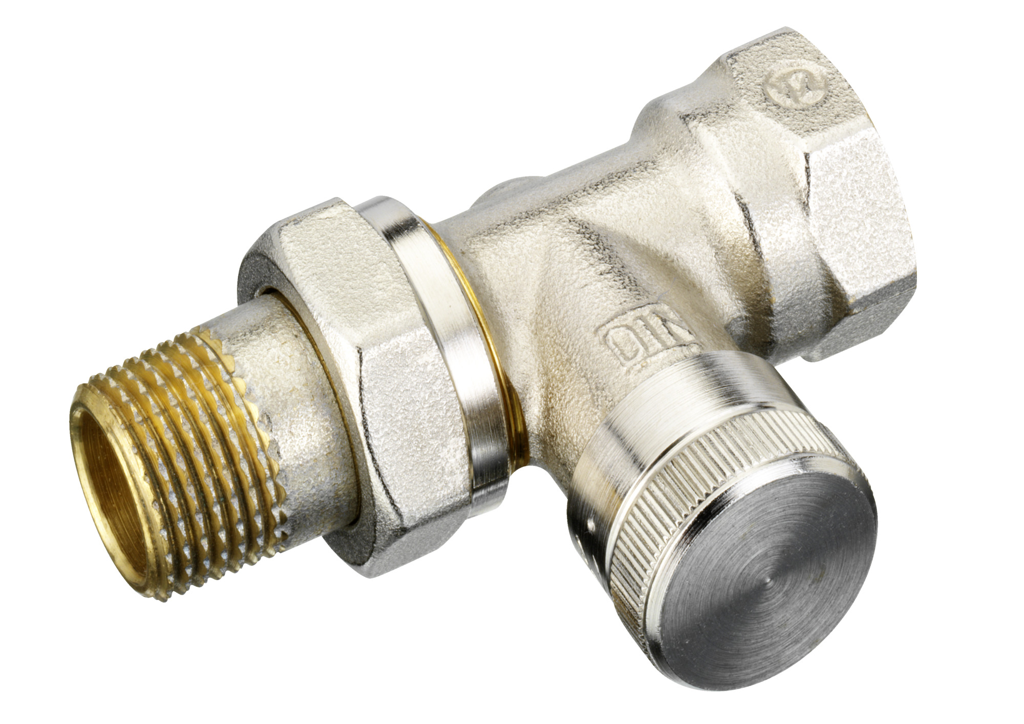 Danfoss Клапан RLV для бокового присоединения к радиатору RLV Клапан запорный Ду20, угловой 003L0145  - Вид №6