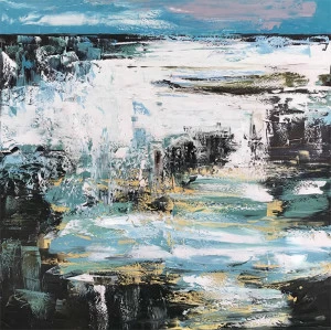 Картина маслом Водопад EVENHOME ВОДОПАДЫ 130093 Разноцветный