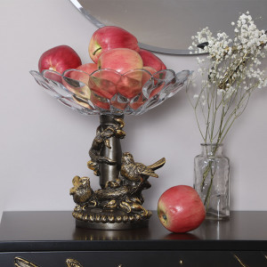 52089 Фруктовница-конфетница Мелодия любви Бронза BOGACHO