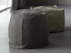 Chaarme Letti Круглый льняной пуф