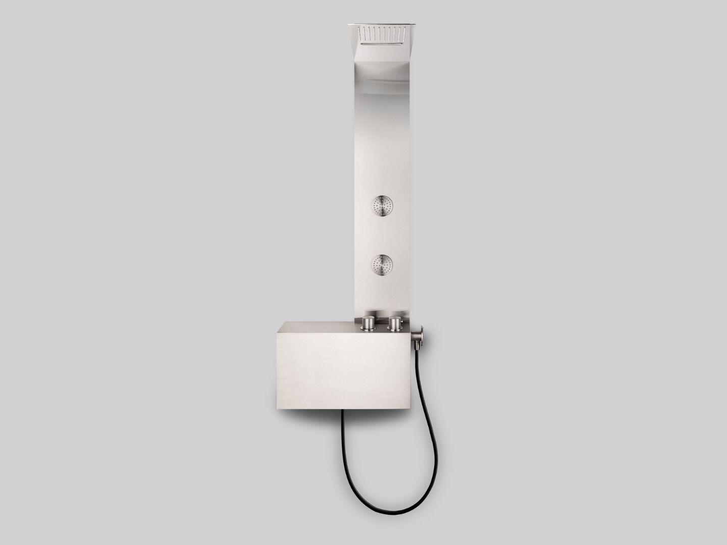 Настенная душевая панель из нержавеющей стали с ручным душем и душем Cropelli Alyssia ARCH-00105105 - Вид №3