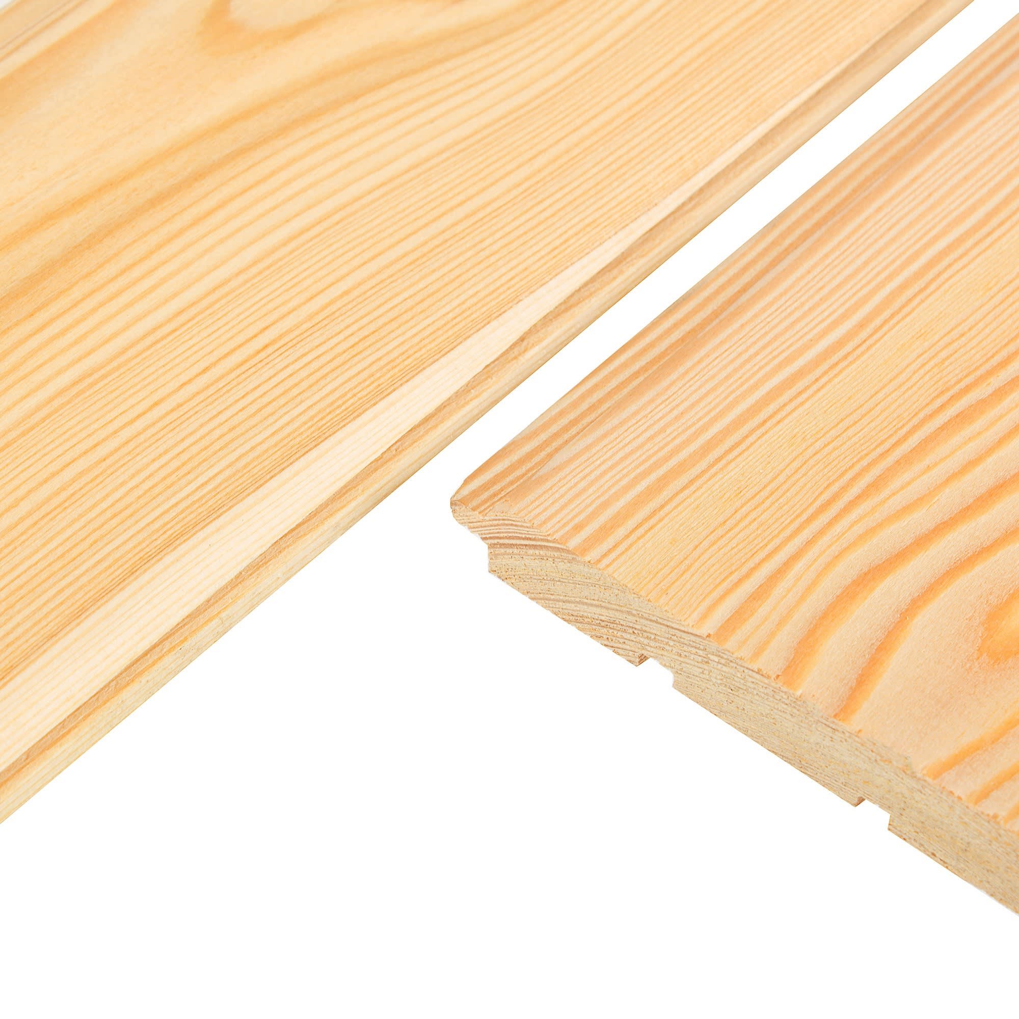 81949786 Вагонка лиственница 14х97х2000 мм штиль сорт Оптима 8 шт. 1.55 м² Santreyd  - Вид №2