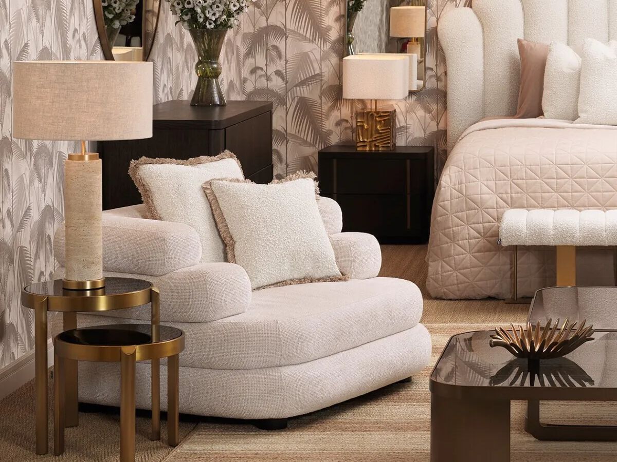 Настольная лампа из травертина Eichholtz LXRY ARCH-00043093 - Вид №4