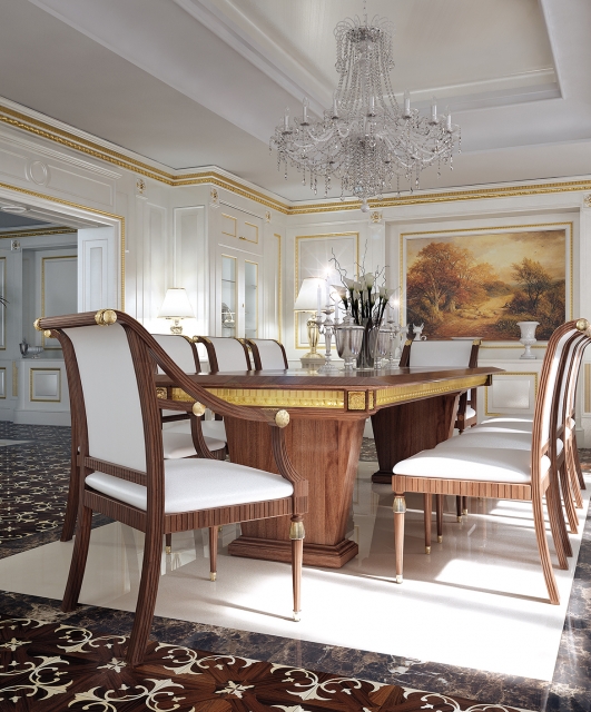 Regency5 Tifernoit Белый лакированный буазери в стиле регентства Soggiorno  - Вид №2