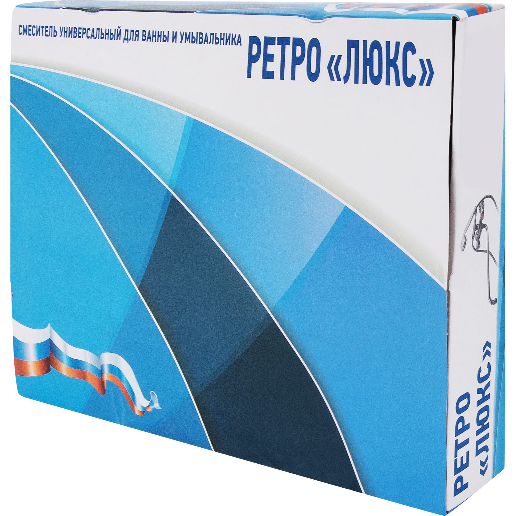 14165009 Смеситель для ванны Молот двухвентильный цвет хром Ретро Люкс Santreyd  - Вид №6