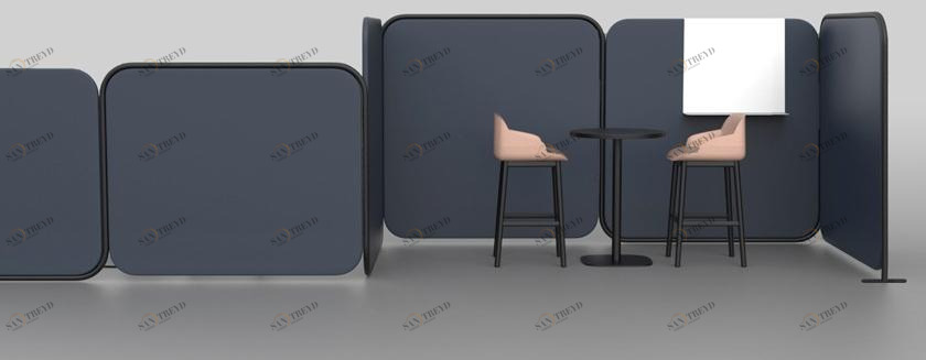 Quinti Sedute Отдельностоящая модульная офисная перегородка из металла sun-id-1392926