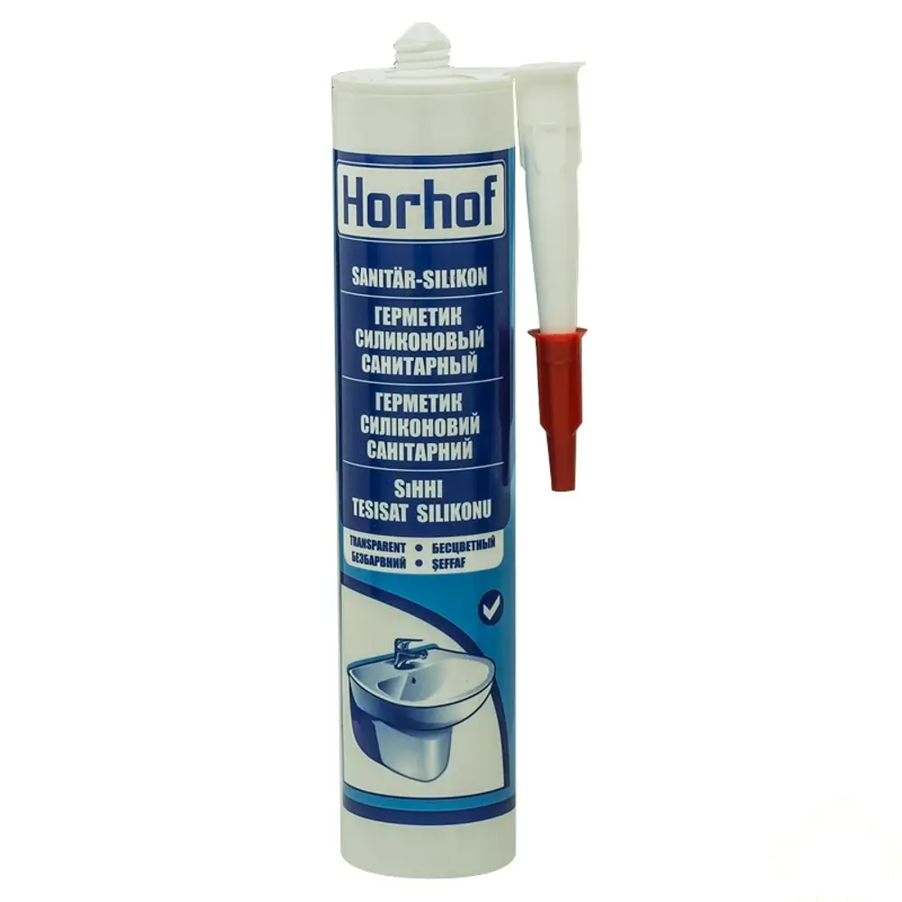 Герметик санитарный прозрачный, 260 мл 12526392 STLM-2130233 HORHOF 