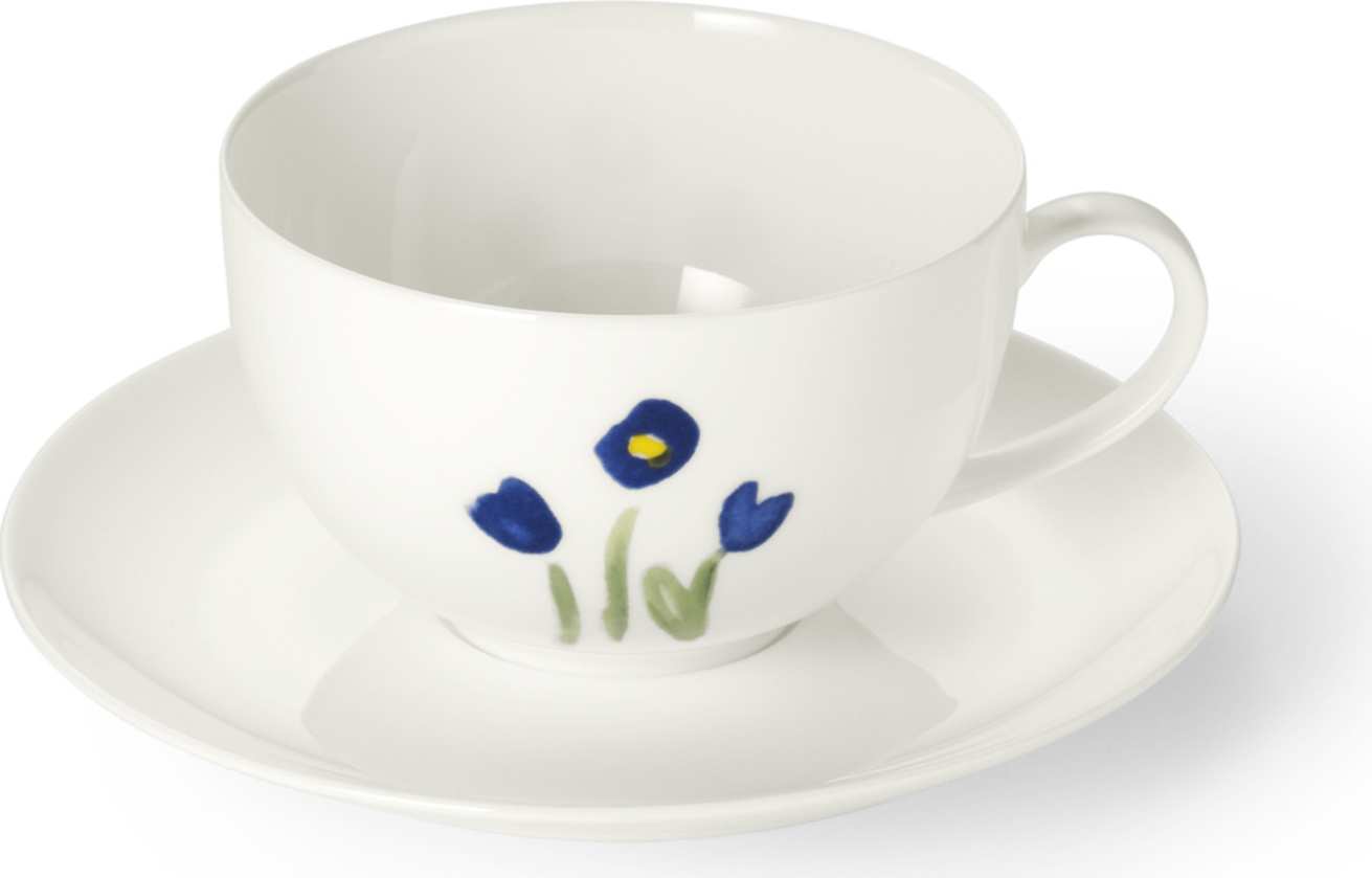 10639817 Dibbern Чашка для завтрака Dibbern "Впечатление.Дельфиниум" 320мл Фарфор 