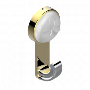 A42-508 Крючок для халатов одинарный Thg-paris Pomme Хром/золото