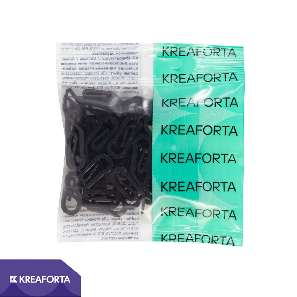 Крючок-зажим для карниза KREAFORTA Pro 2 см цвет черный 50 шт. 89433113 STLM-2073649 - Вид №1