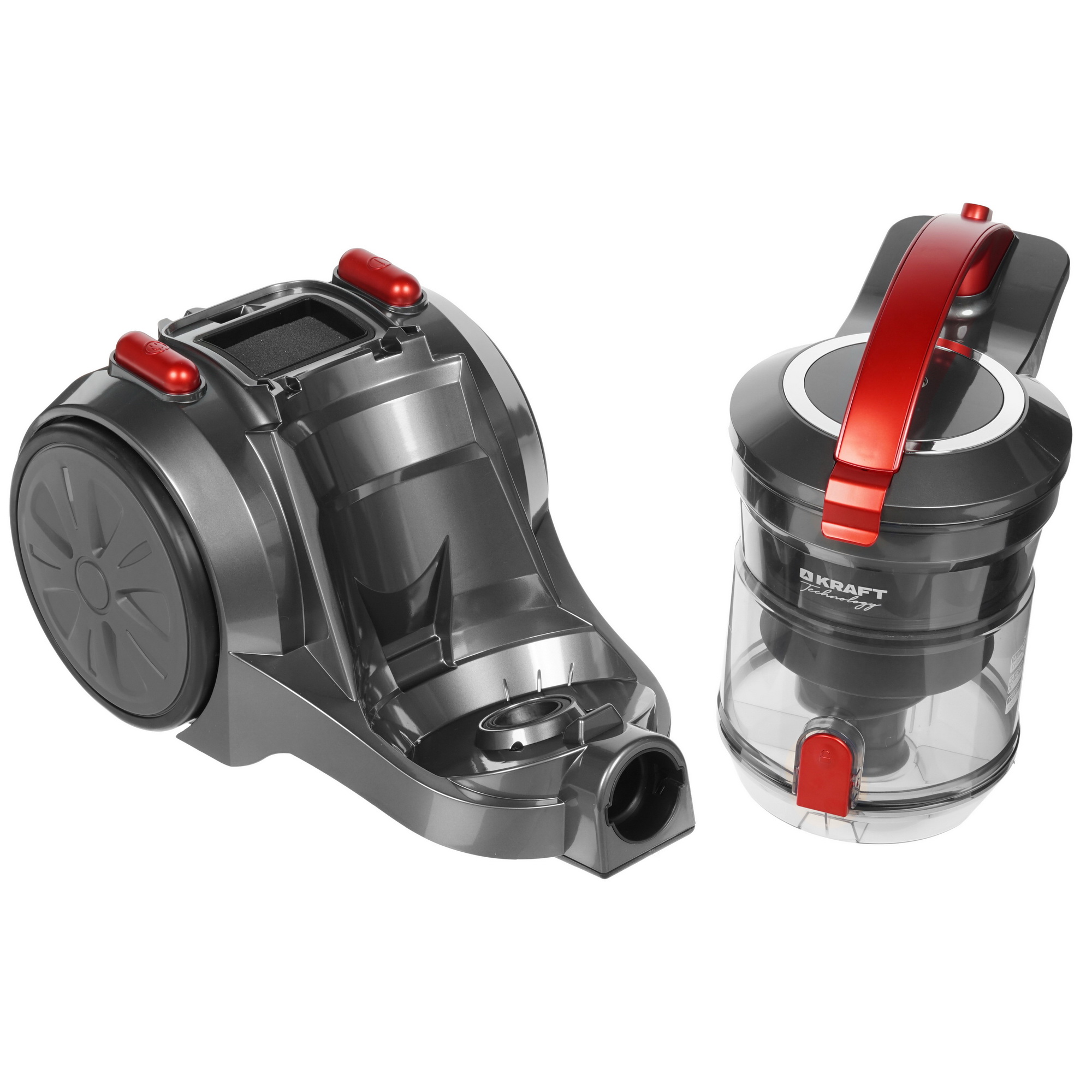 8164546 Пылесос Kraft TCH-KVC 164 серый STDN-0023614 - Вид №6