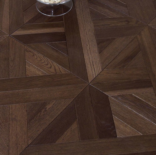 Модульный паркет Marco Ferutti Linea Linea Термо Дуб с брашью (Текстурированная) 405х405 мм 2600600032 - Вид №1