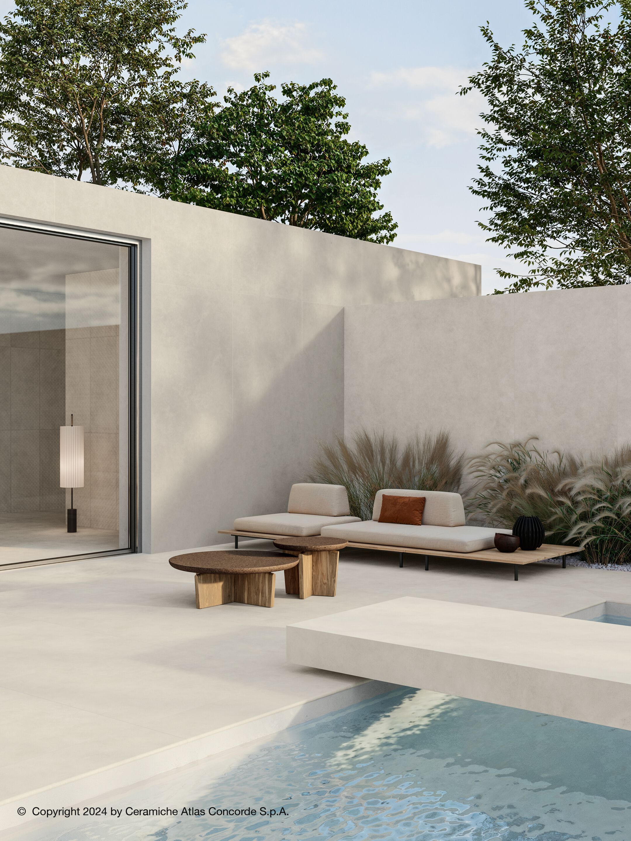 Напольное покрытие из керамогранита с цементным эффектом Atlas Concorde Boost Expression ARCH-00027673 - Вид №2