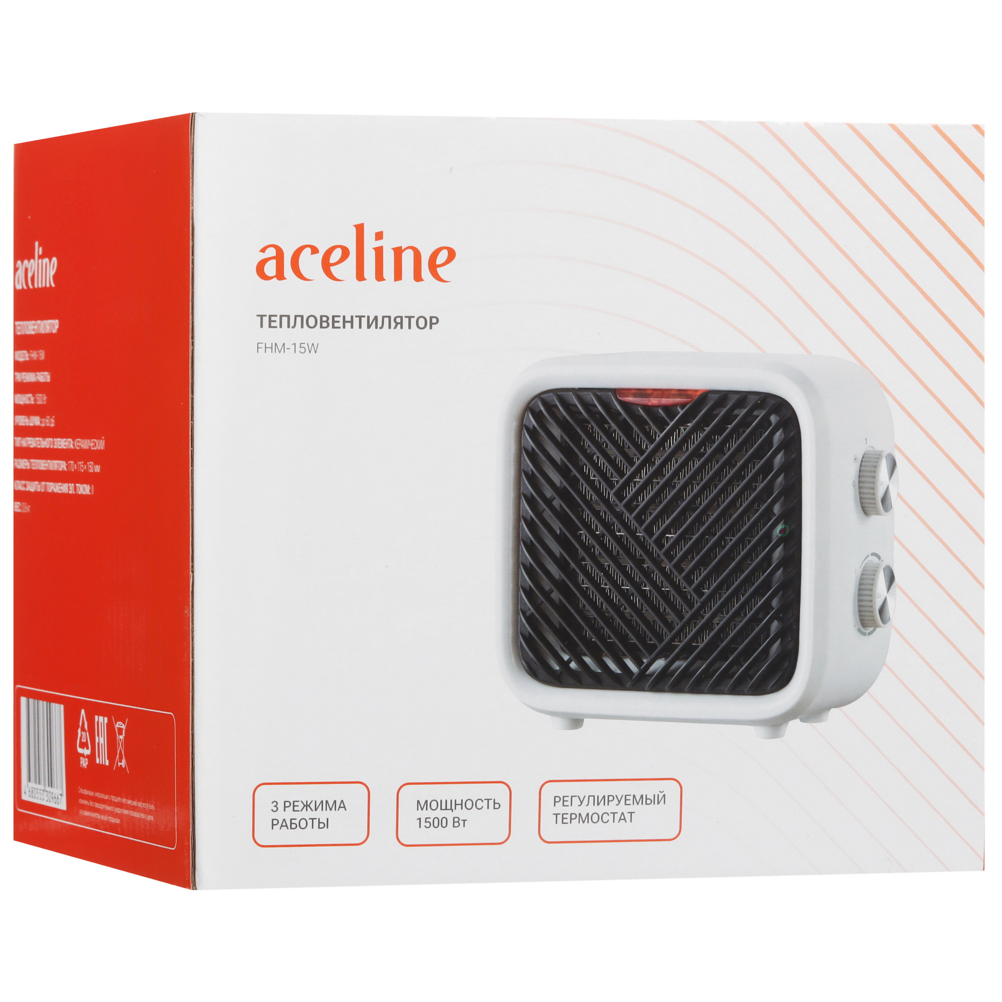 9114072 Тепловентилятор Aceline FHM-15W mini STDN-0129532 - Вид №7