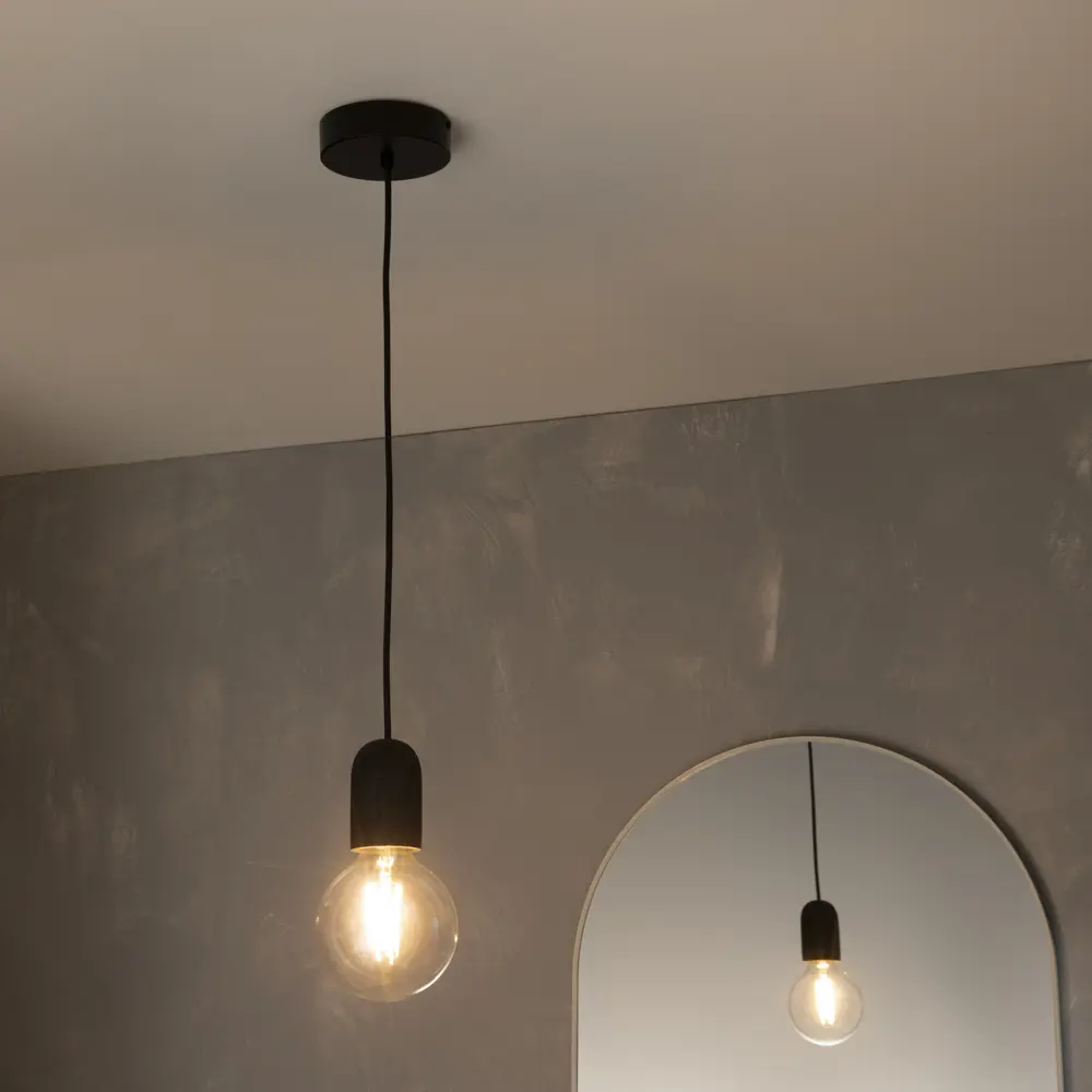 Подвесной светильник INSPIRE Rood с цементной текстурой, черный 82908111 STLM-0037802 - Вид №9