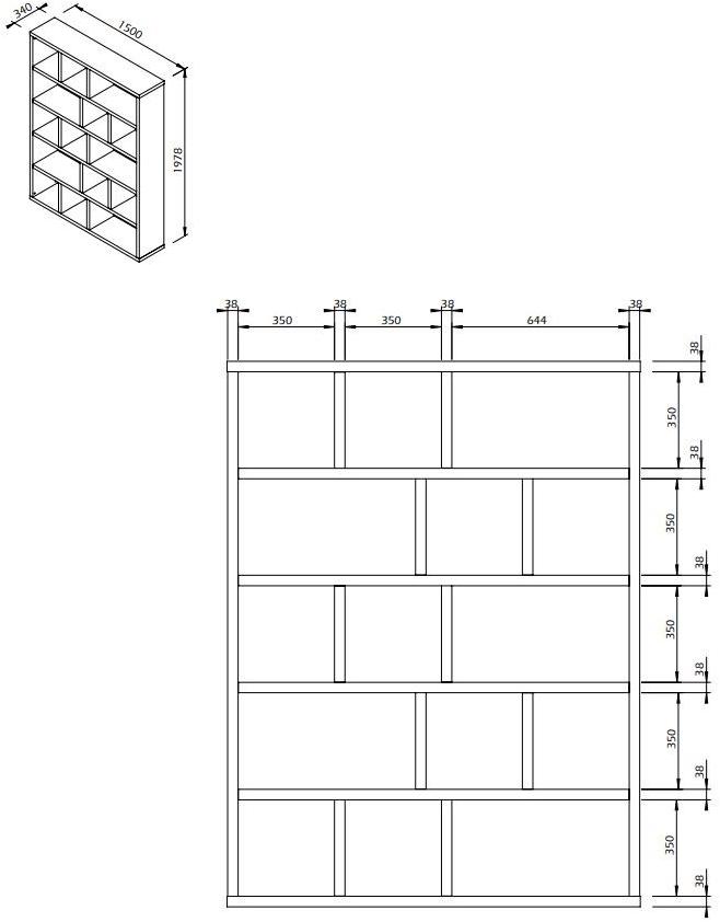 TemaHome Самонесущая открытая полка Berlin sun-id-1497679 - Вид №40