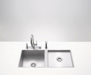 38561000-86 Двойная раковина - нержавеющая сталь бархатная Dornbracht Кухонные раковины из нержавеющей стали, сатинированные