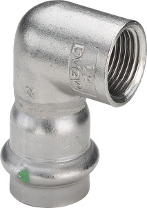 Viega Угольник переходной 90° Sanpress Inox 2314.2 (437022)