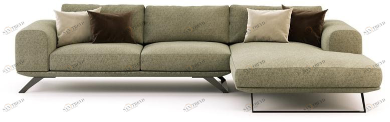 Domkapa Диван из ткани с шезлонгом  Dki6.1 