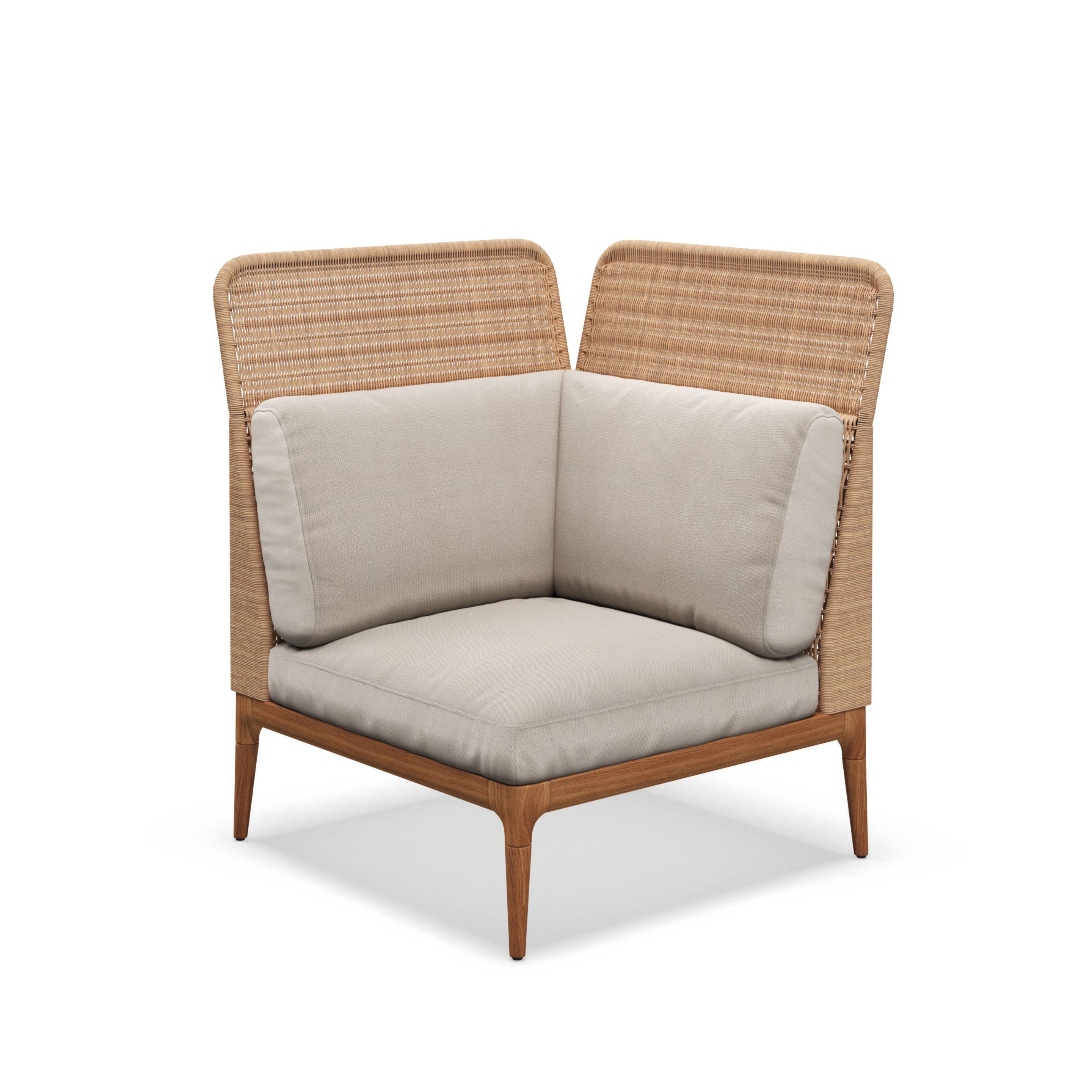 Плетеный и тканый модульный садовый диван Gloster ARCH-00081023 - Вид №21