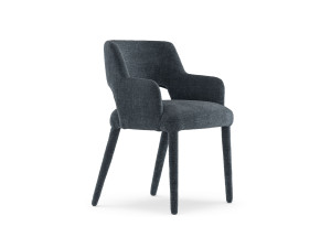 Тканевый стул с подлокотниками