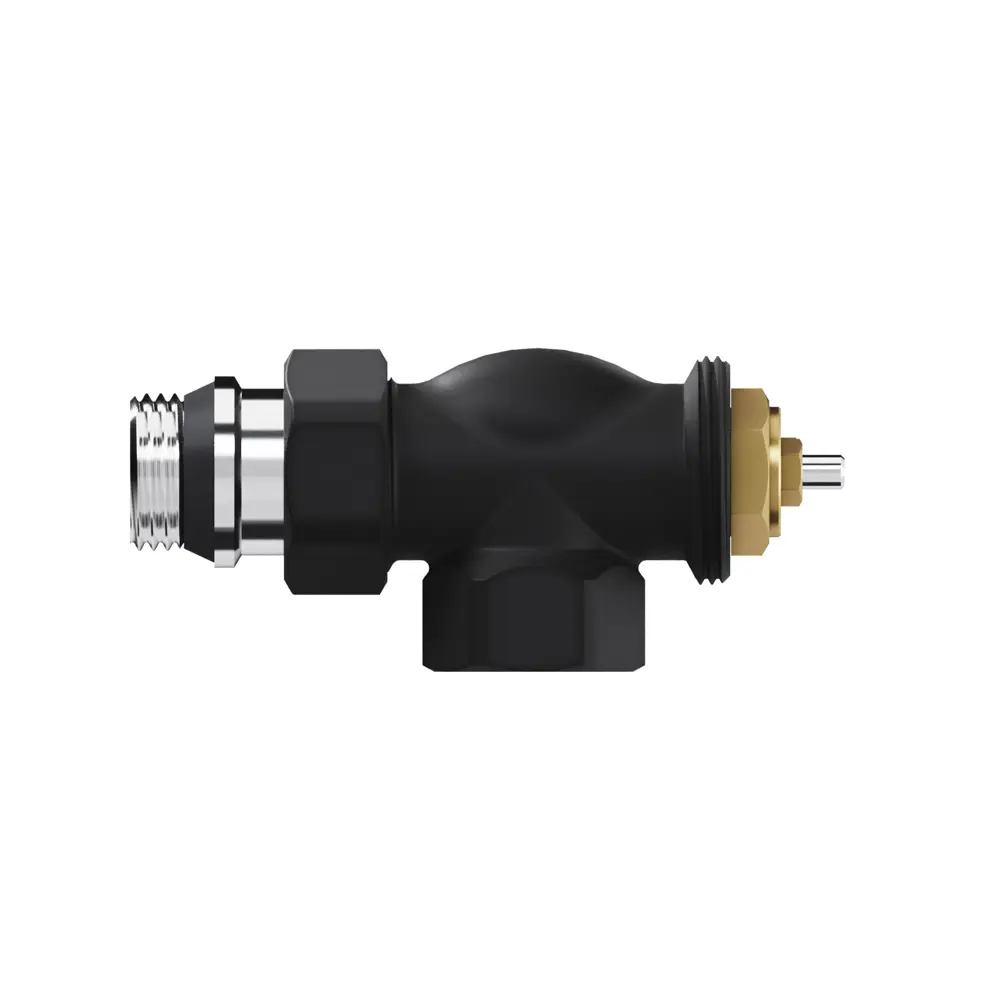 Термостатический комплект для радиатора осевой Royal Thermo Design 1/2" латунь цвет черный 89423322 STLM-2139043  - Вид №3