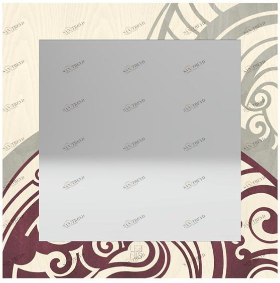 LIGNIS® Квадратное настенное зеркало в раме Dolcevita abstract 12.006