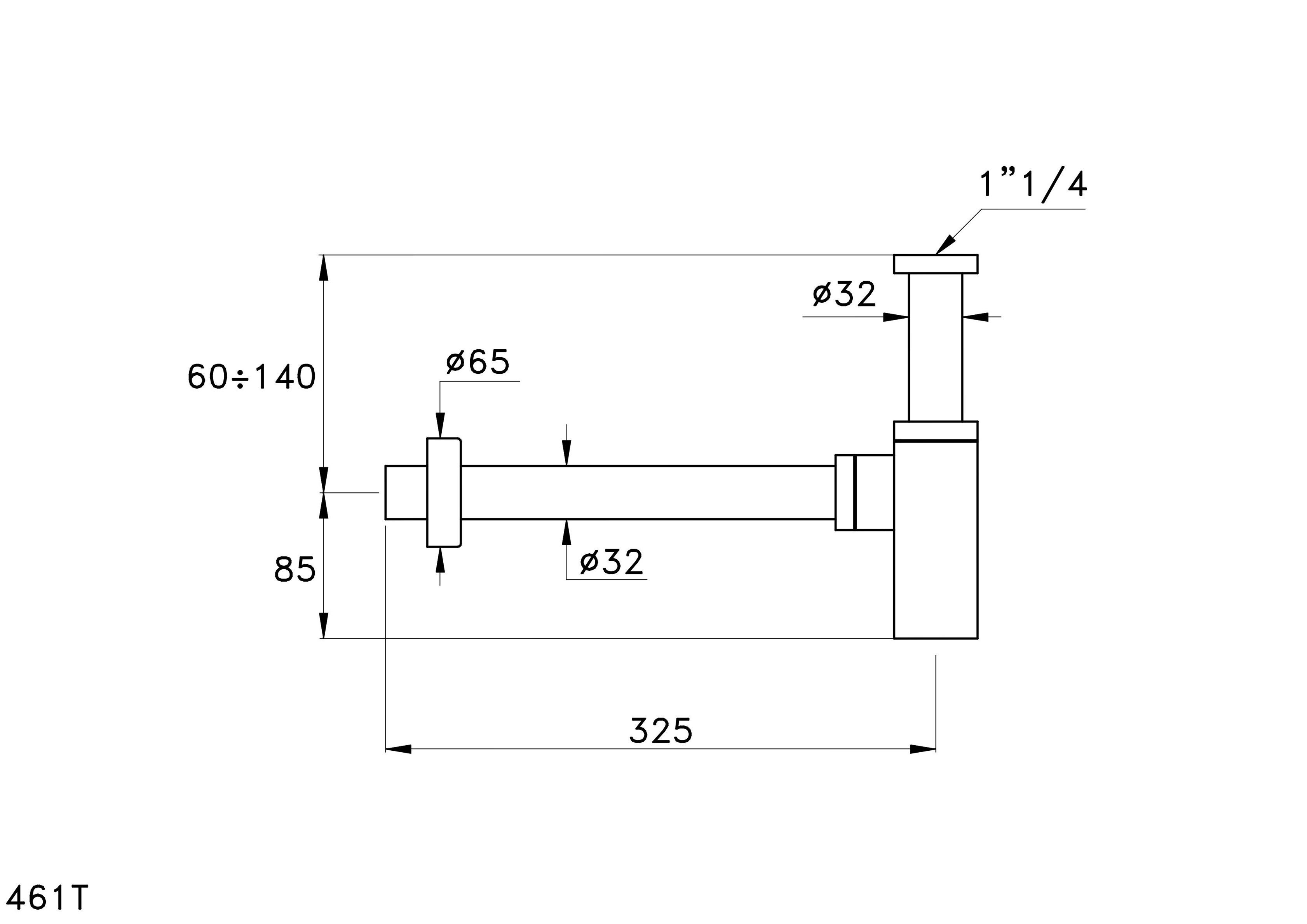 Сифон для умывальника RUBINETTERIE STELLA ARCH-00058188 - Вид №2