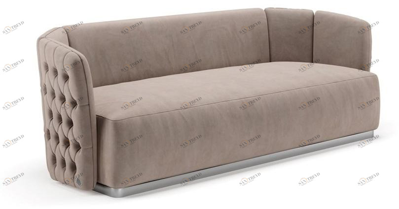 SM Living Couture Стеганый 3-местный бархатный диван Diamond Dvn_09b/10b