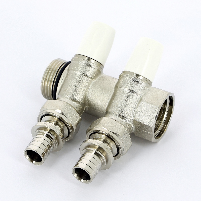 Коллектор G1 Rehau 2 отвода G 3/4 + переходник евроконус 20-G 3/4 (2 шт.) 169203