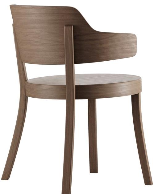 horgenglarus Стул из массива дерева с подлокотниками Seley 1-423  - Вид №4