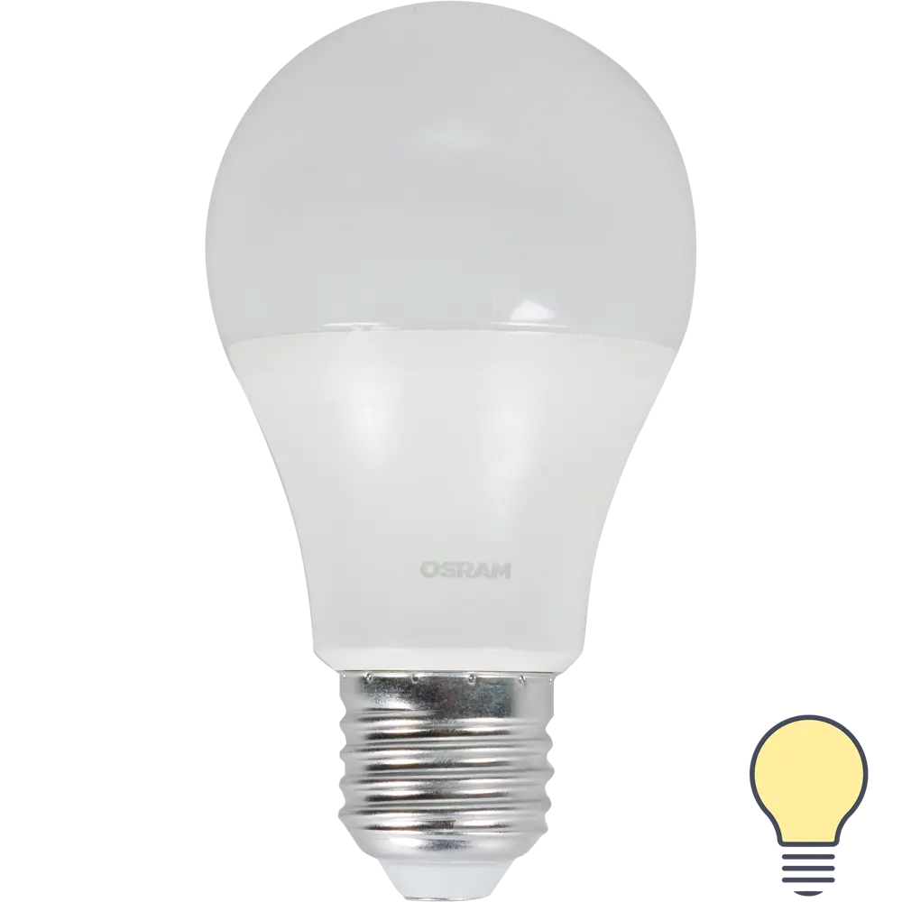 Лампа светодиодная Osram Е27 220 В 7 Вт 600 лм, тёплый белый свет 82173590 STLM-2060197 