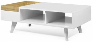 TemaHome Низкий столик с журнальной полкой