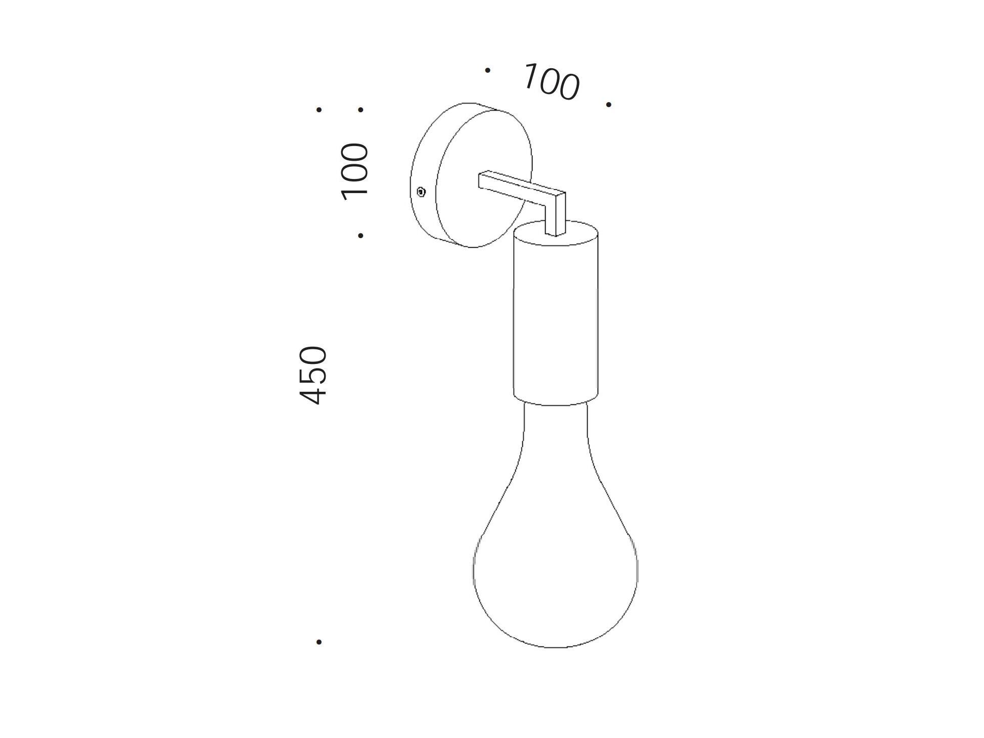Алюминиевый светодиодный настенный светильник Renzo Serafini Riluce ARCH-00064292 - Вид №2