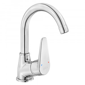 102188126  Смеситель для раковины Spylos Swan Pipe