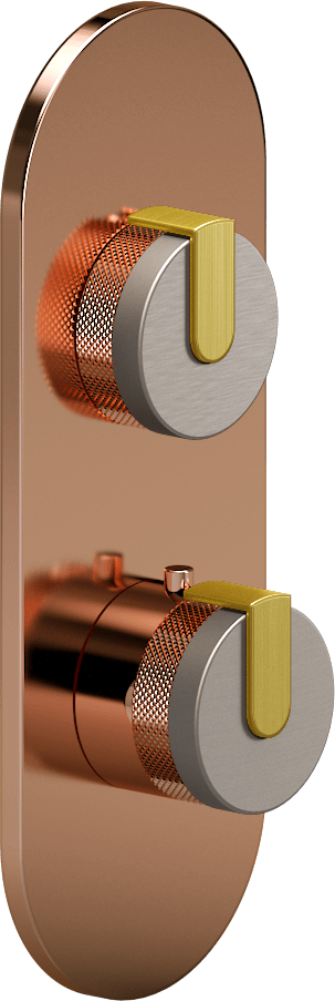 E-8026-R1SNE0-L1BB-RG-T Планка M-Series с 2 ручками - Внешняя часть GRAFF MOD+