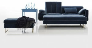 brühl Прямоугольная кровать-пуф из ткани Embrace