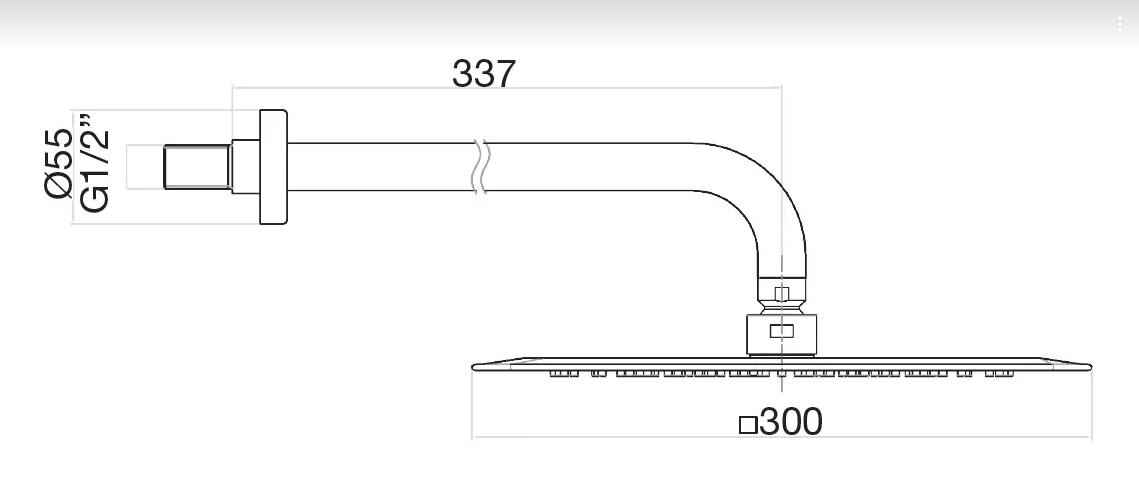 AC0842794 Верхний душ , матовое золото Webert #VALUE!  - Вид №1