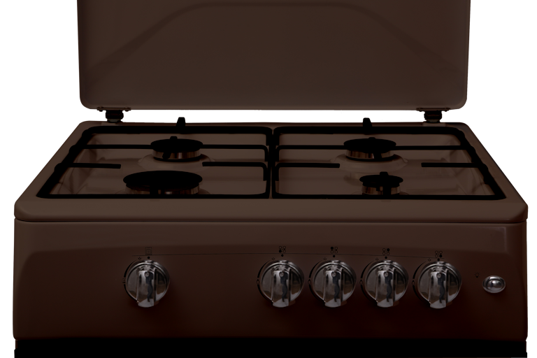 9956081 Газовая плита RENOVA SG6G-BR коричневый STDN-0046649 - Вид №2