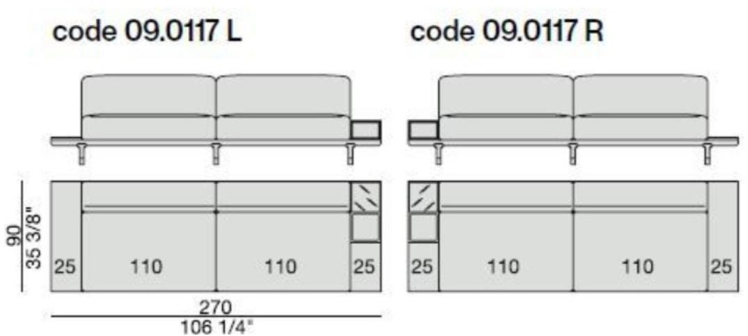 Porada Модульный тканевый диван с вещевым ящиком Eighteen sun-id-1365862 - Вид №12