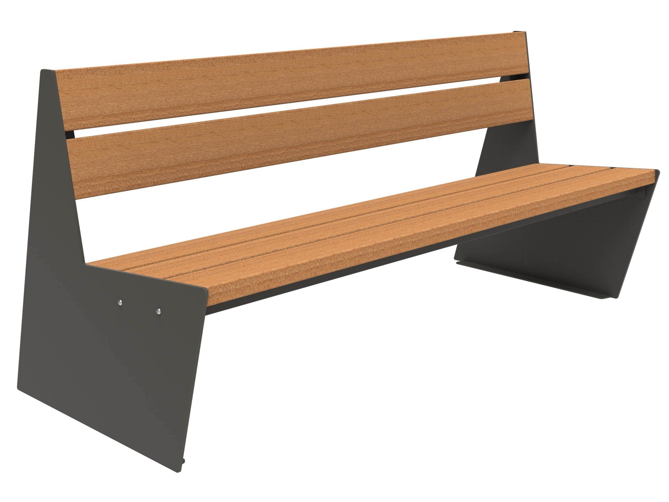 Скамья из окуме со спинкой Lazzari Sharp ARCH-00087617 - Вид №36