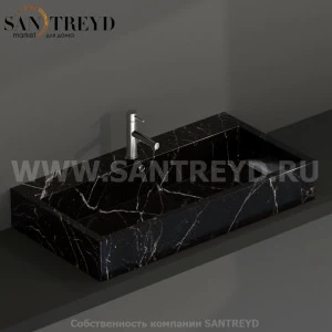 SCQ91PN Подвесная раковина настенная прямоугольная Ceramica Globo  черная