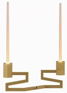 Paolo Castelli Настольная светодиодная лампа из муранского стекла и латуни Kalì