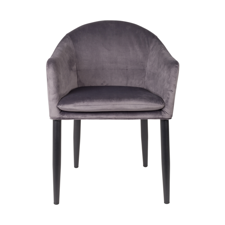 Кресло Catelyn серое White Label Living 1200162 - Вид №2