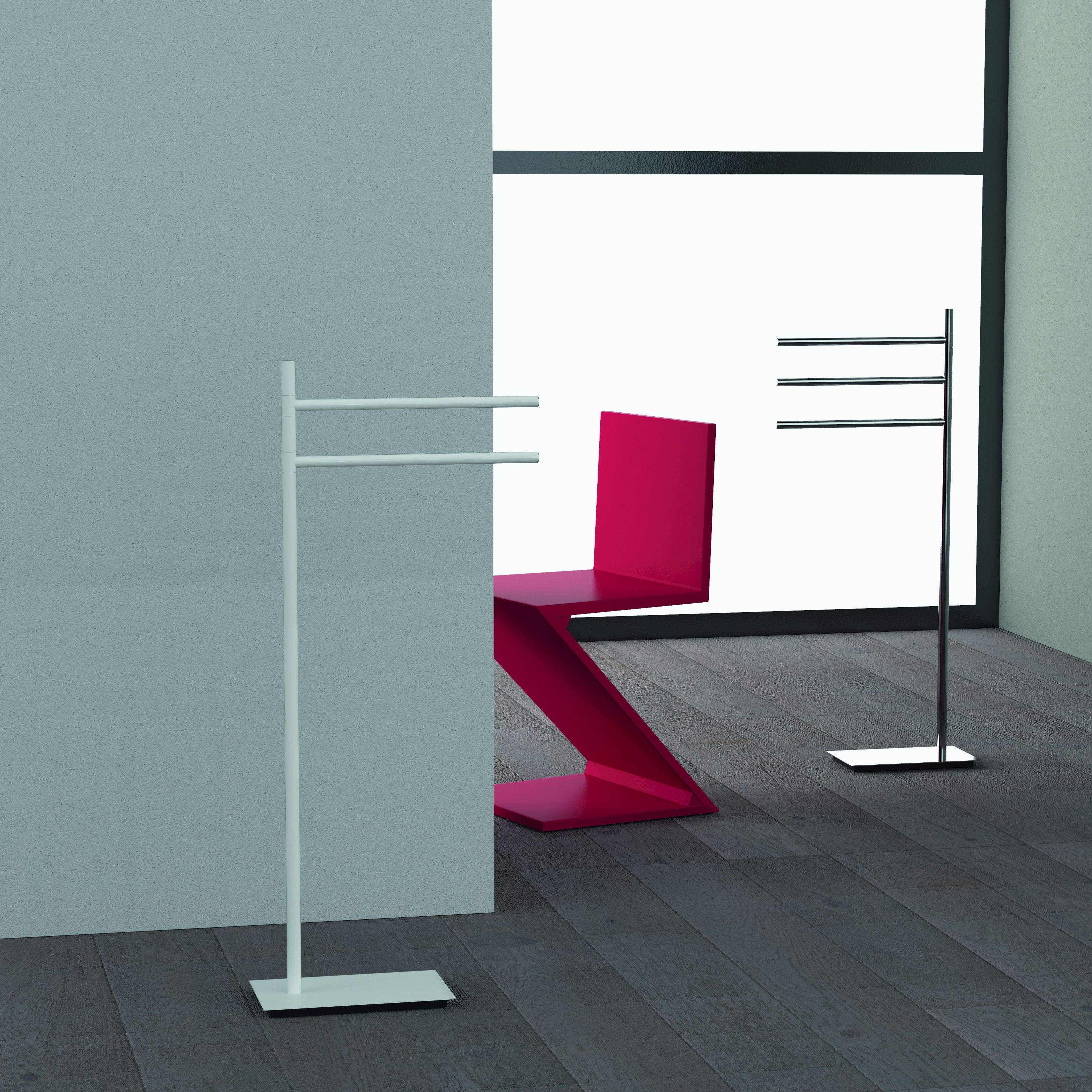 Держатель для полотенец из хромированной латуни Colombo Design SQUARE ARCH-00029871 - Вид №1