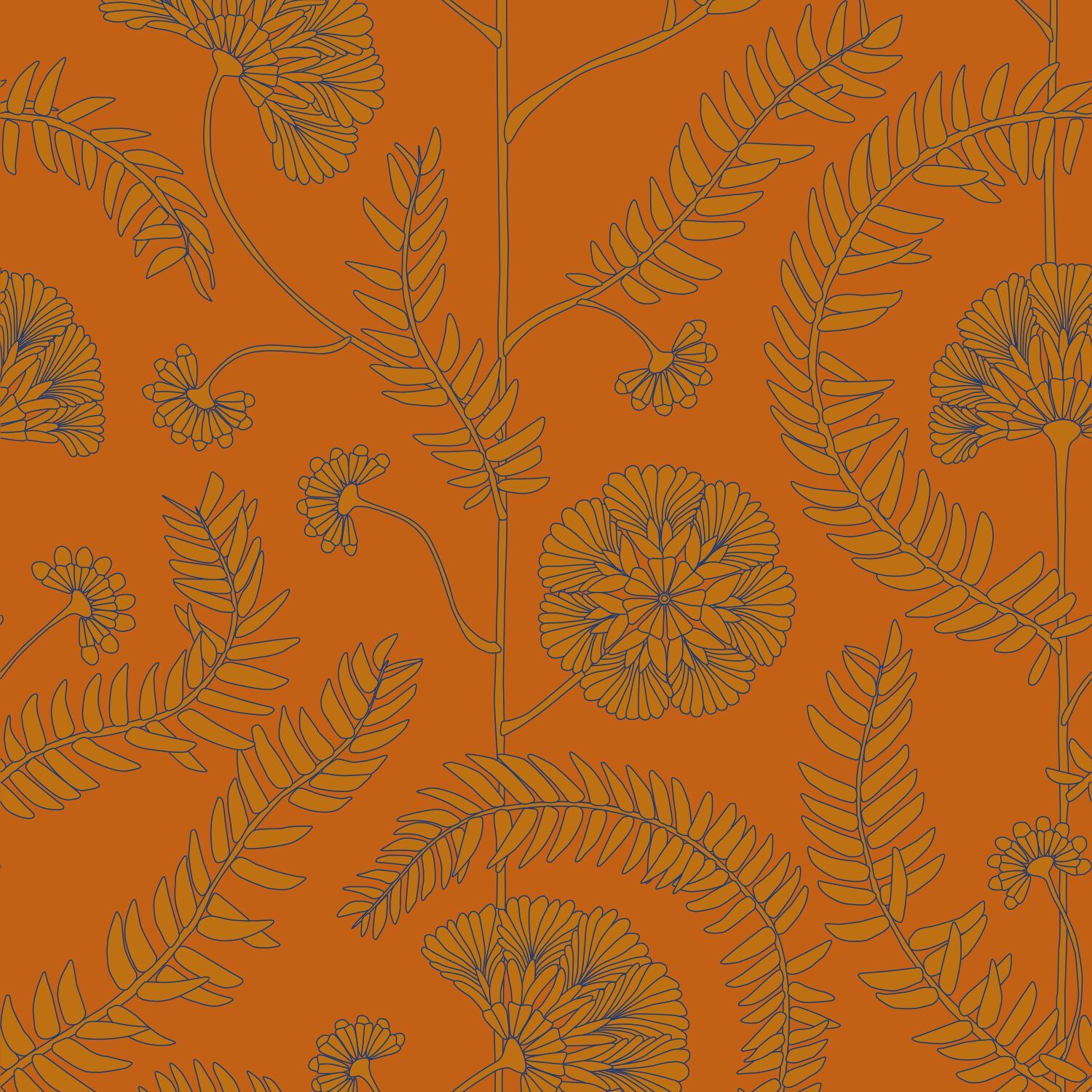 Обои с цветочными мотивами Ressource Faune &amp ARCH-00124515 - Вид №6