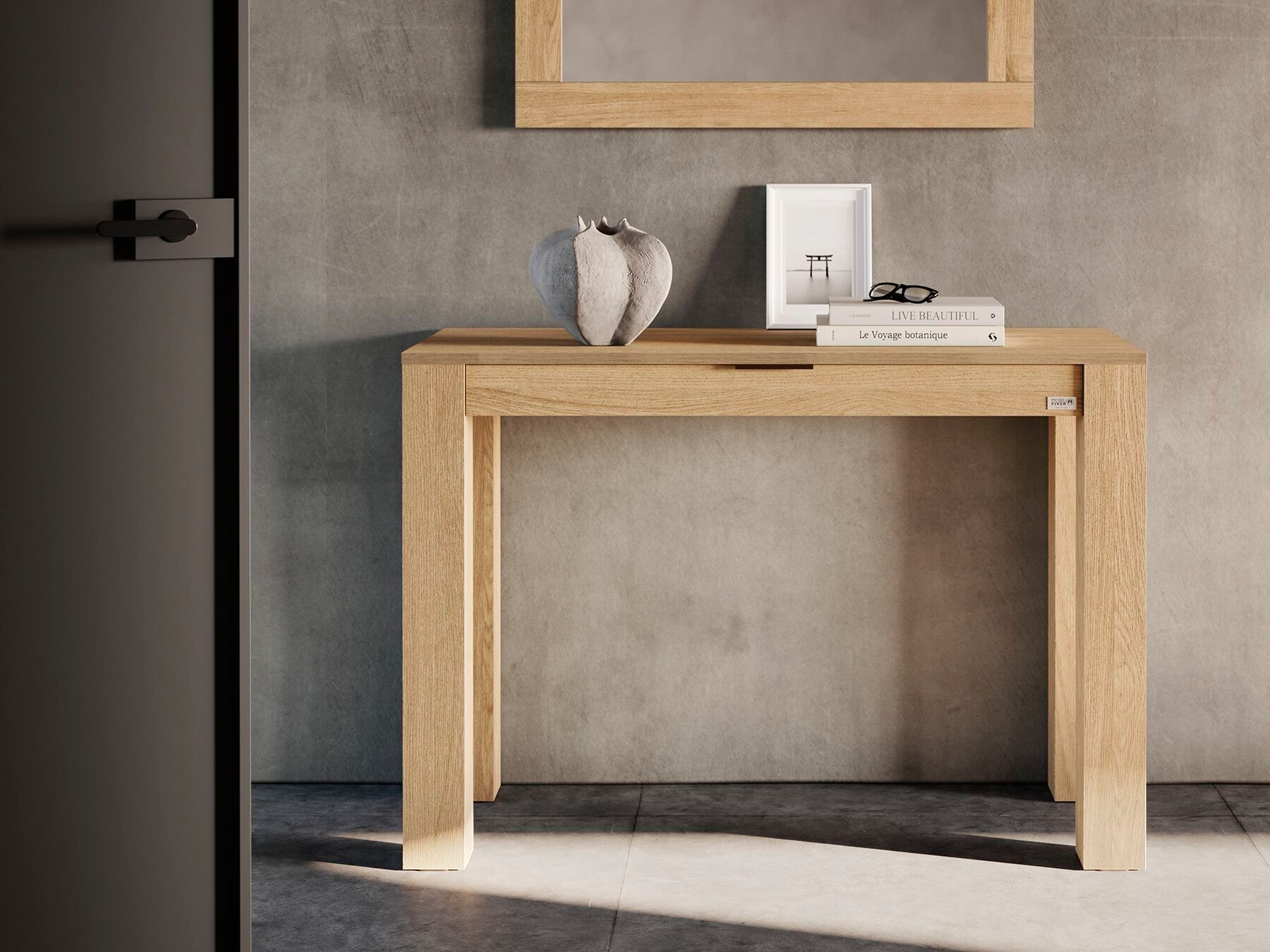 Прямоугольная дубовая консоль Mobili Fiver Rachele ARCH-00146053 - Вид №2