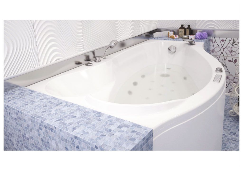 Акриловая ванна Aquanet Palma 170x90/60 L (каркас + смеситель Aquanet Practic 2 AF111-63B) 002040220018363100216780 - Вид №5